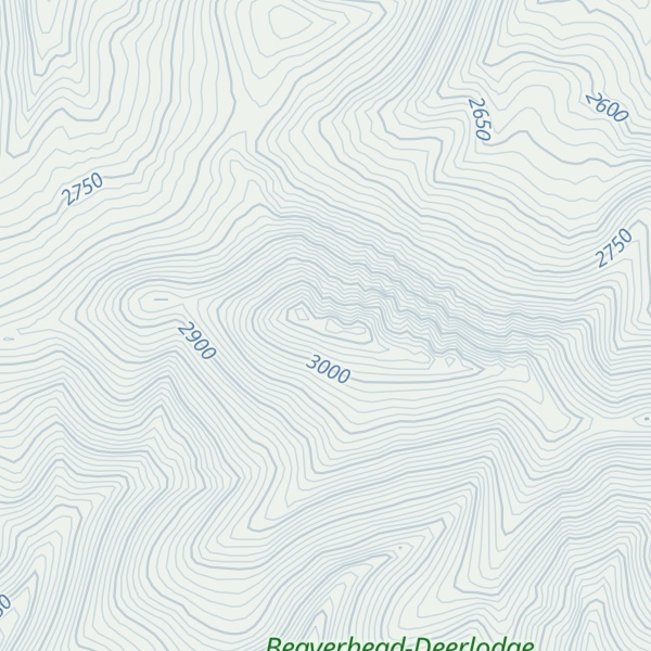 Map of Sawtooth Mountain