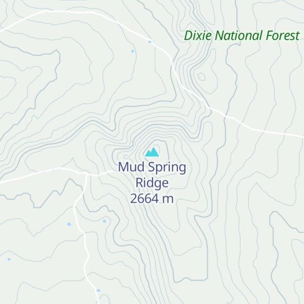 Map of Mud Spring Ridge