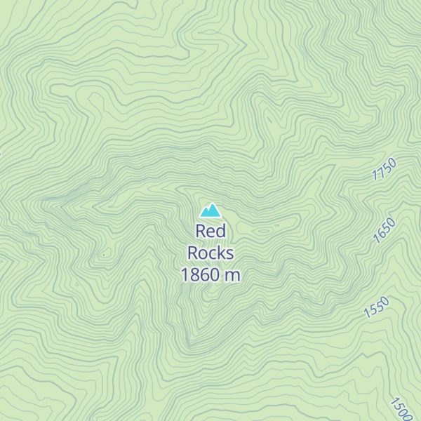 Map of Red Rocks