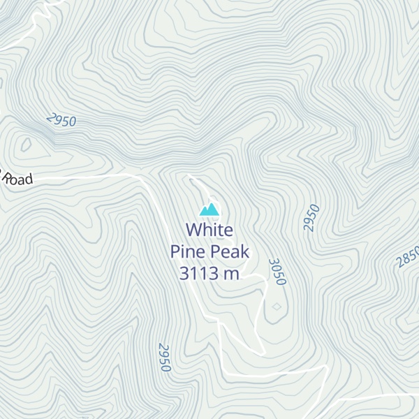 Map of White Pine Peak
