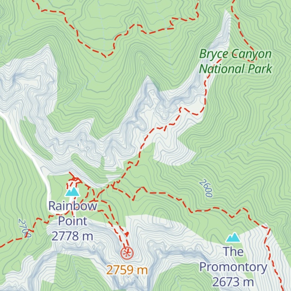 Map of Ponderosa Ridge