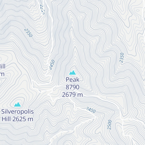 Map of Peak 8790