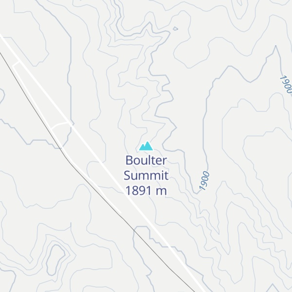 Map of Boulter Summit