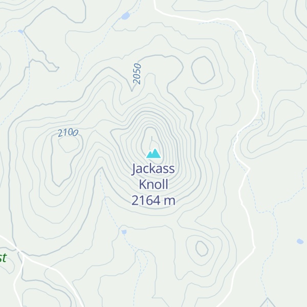 Map of Jackass Knoll