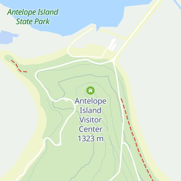 Map of Antelope Island Visitor Center