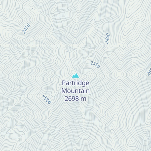 Map of Partridge Mountain