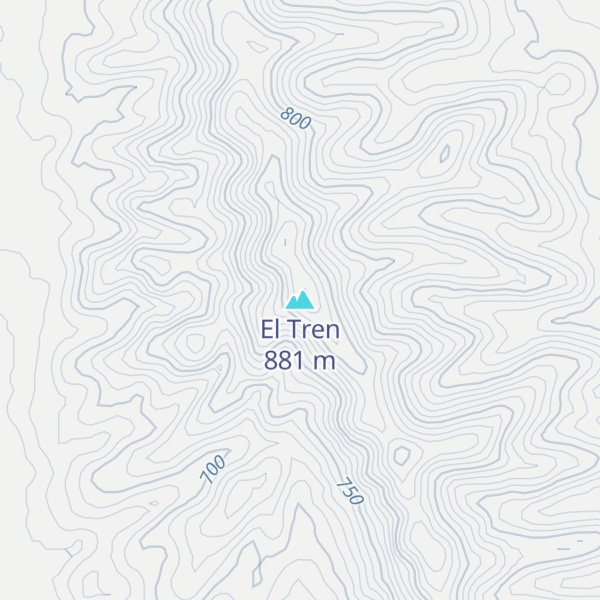 Map of El Tren