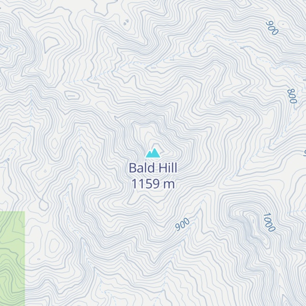 Map of Bald Hill