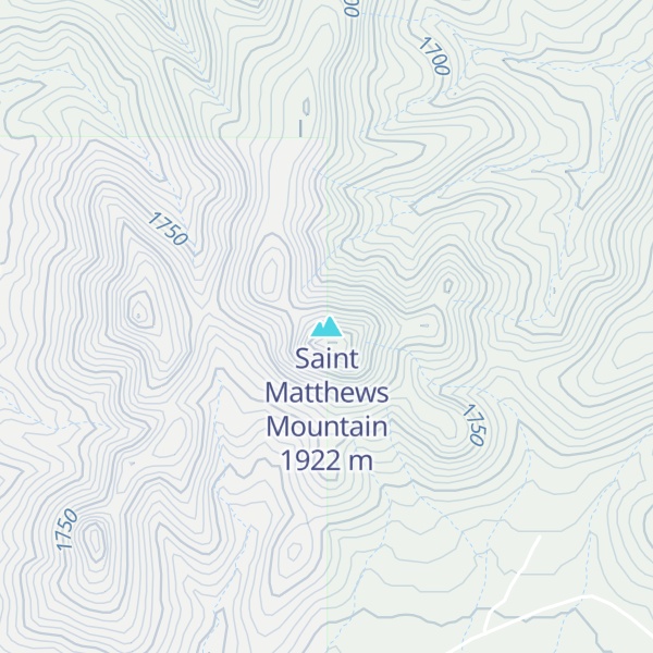 Map of Saint Matthews Mountain