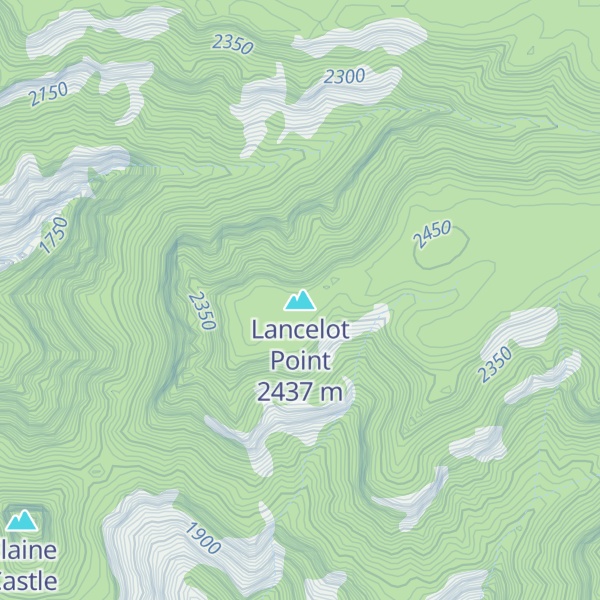 Map of Lancelot Point
