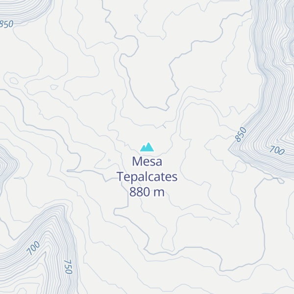 Map of Mesa Tepalcates