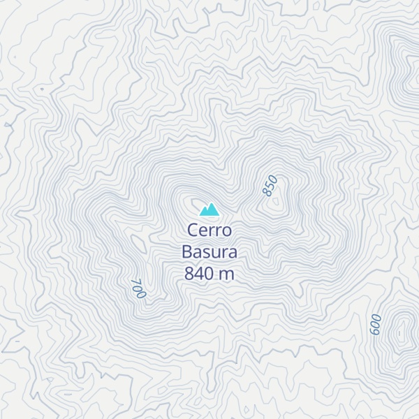 Map of Cerro Basura