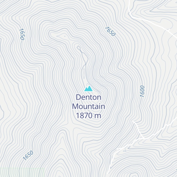 Map of Denton Mountain