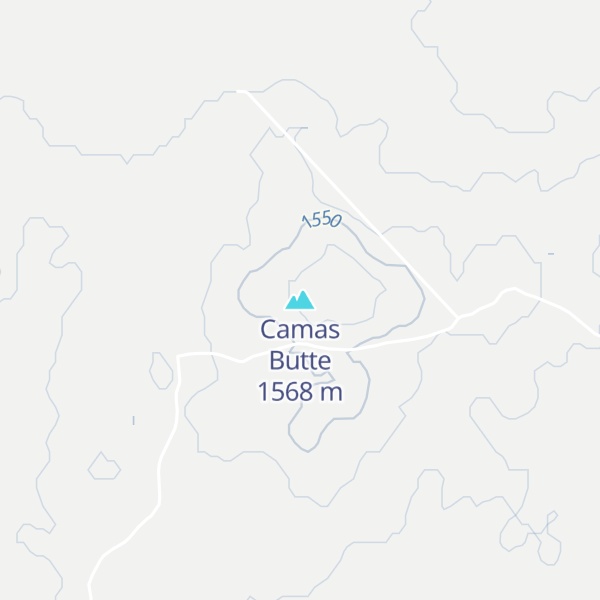 Map of Camas Butte