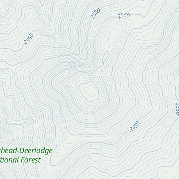 Map of Jack Mountain
