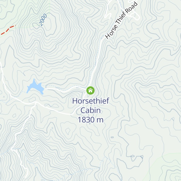 Map of Horsethief Cabin