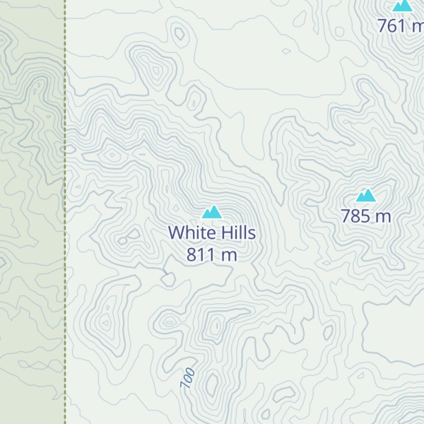Map of White Hills