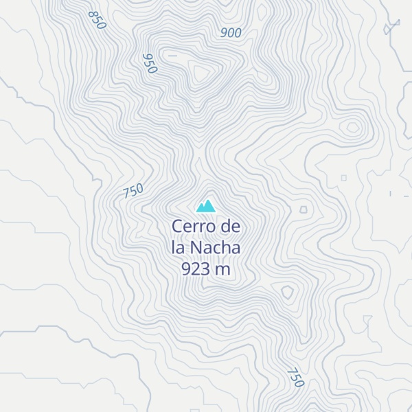 Map of Cerro de la Nacha