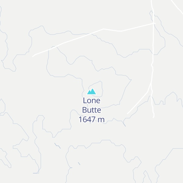 Map of Lone Butte