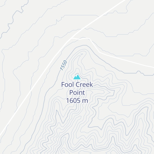 Map of Fool Creek Point