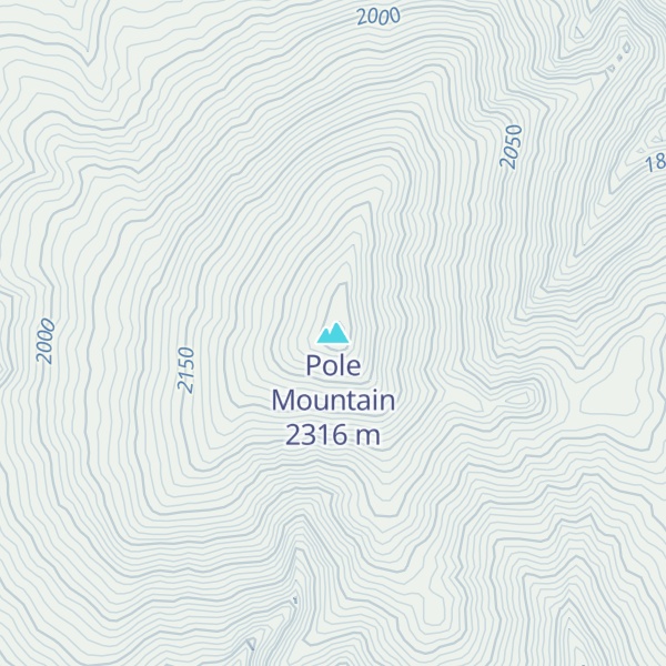 Map of Pole Mountain