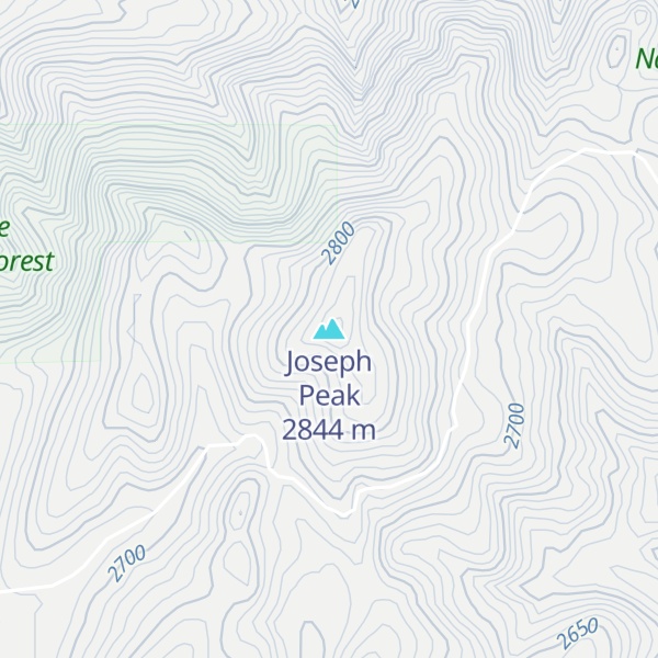 Map of Joseph Peak