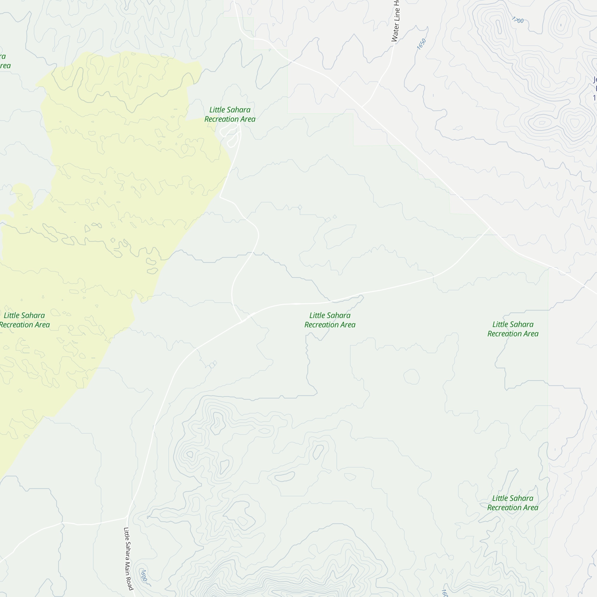 Little Sahara Recreation Area Visitor Center map
