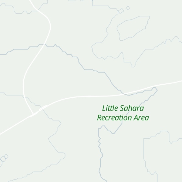 Map of Little Sahara Recreation Area Visitor Center