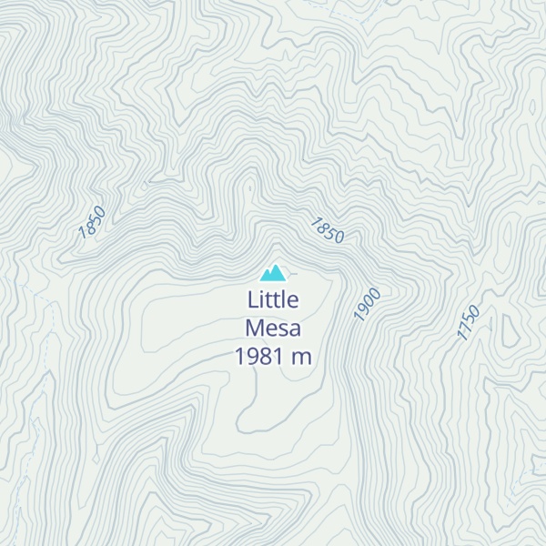 Map of Little Mesa