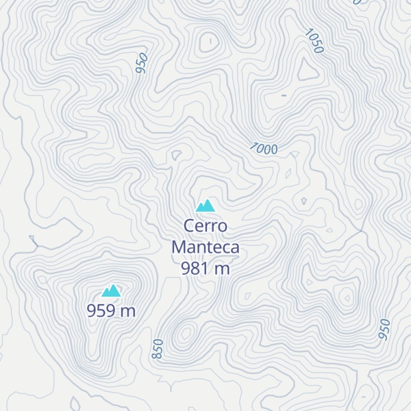 Map of Cerro Manteca