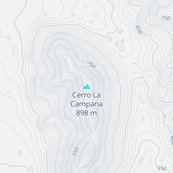 Map of Cerro La Campana