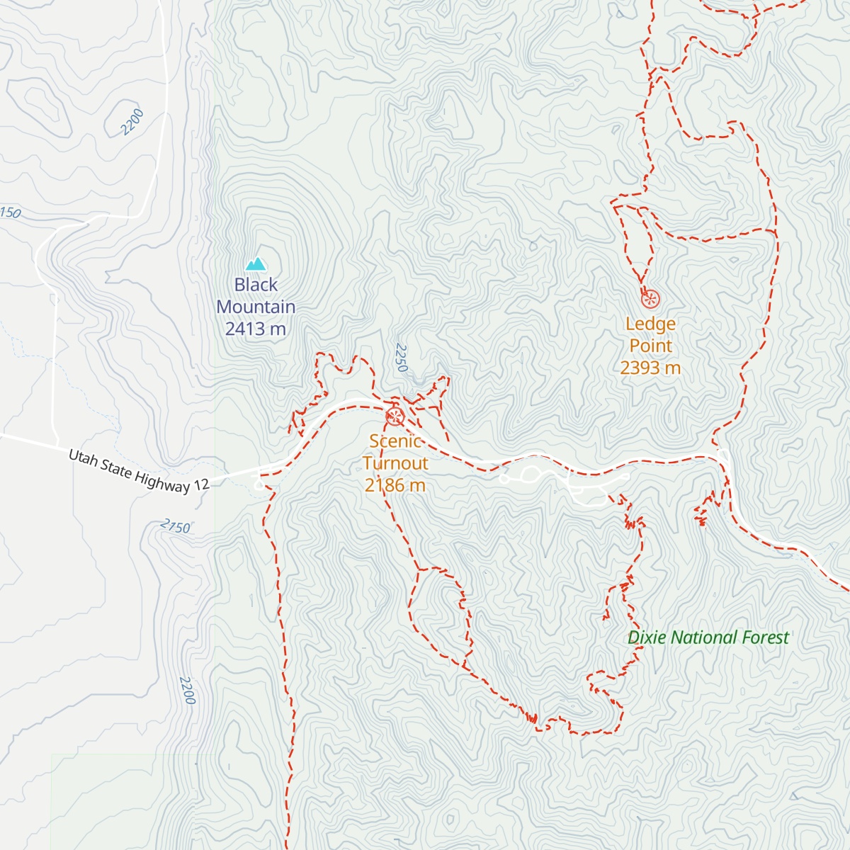 Red Canyon Visitor Center map