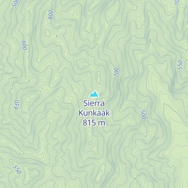 Map of Sierra Kunkaak