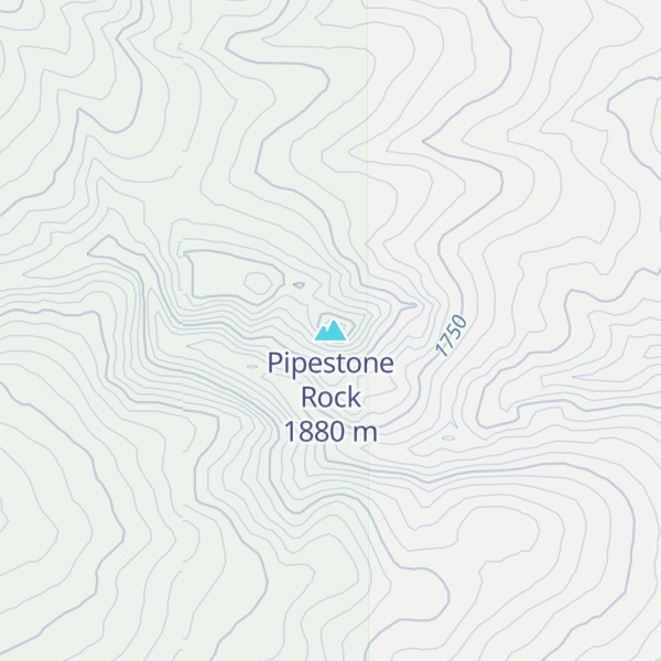Map of Pipestone Rock