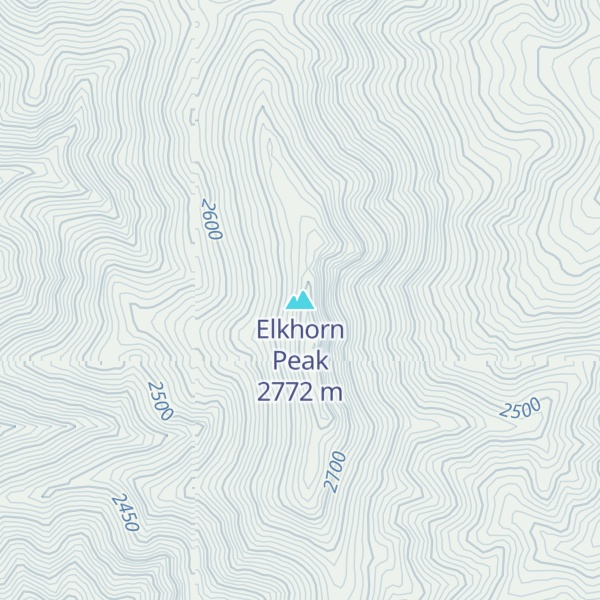 Map of Elkhorn Peak