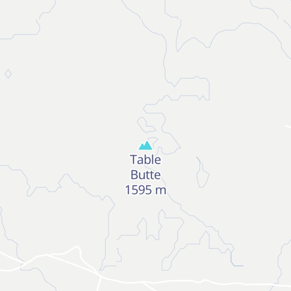 Map of Table Butte
