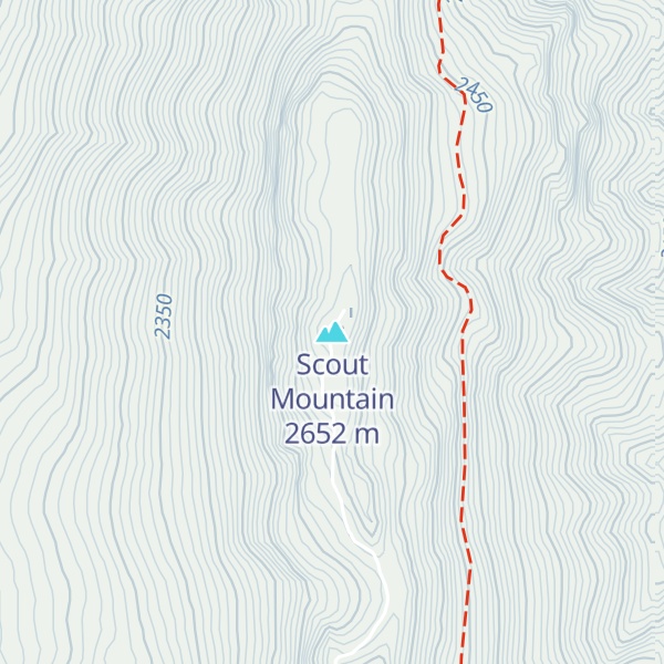 Map of Scout Mountain
