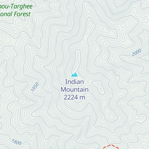 Map of Indian Mountain