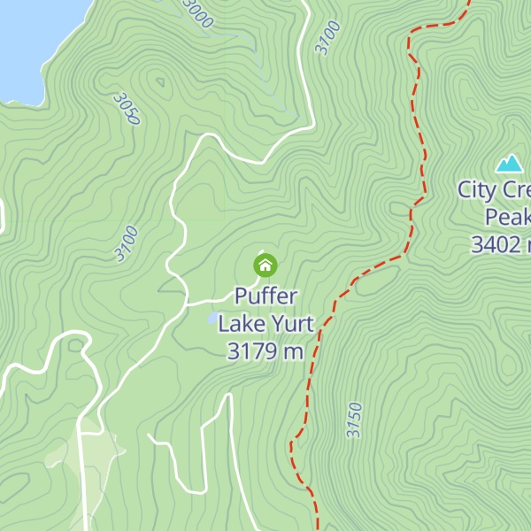 Map of Puffer Lake Yurt