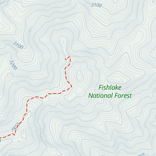 Map of Copper Belt Peak