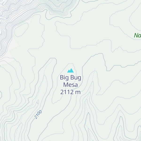 Map of Big Bug Mesa