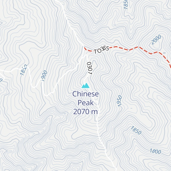 Map of Chinese Peak
