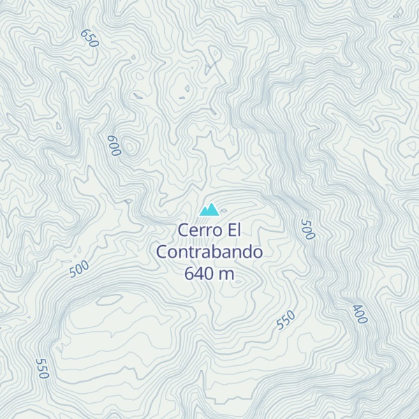 Map of Cerro El Contrabando