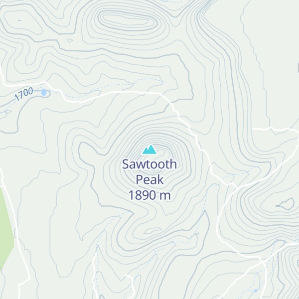 Map of Sawtooth Peak