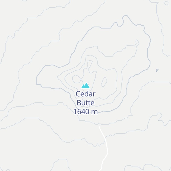Map of Cedar Butte