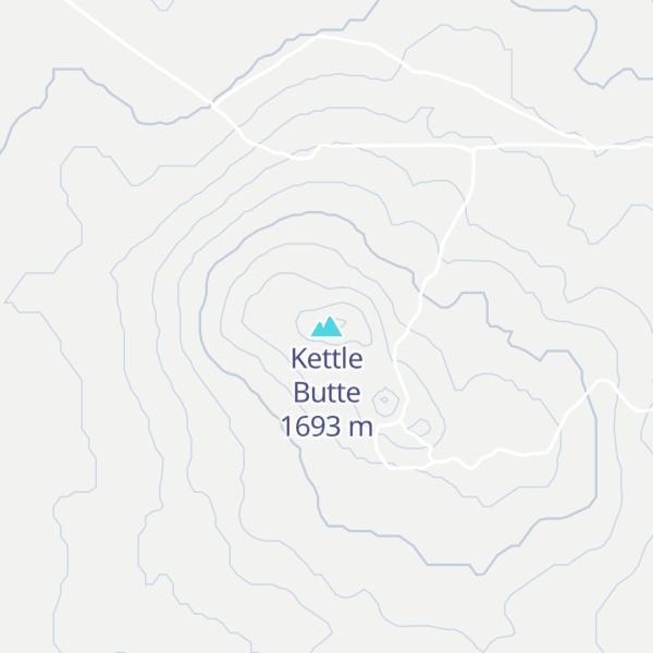 Map of Kettle Butte