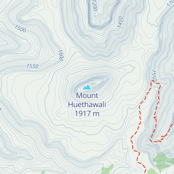 Map of Mount Huethawali
