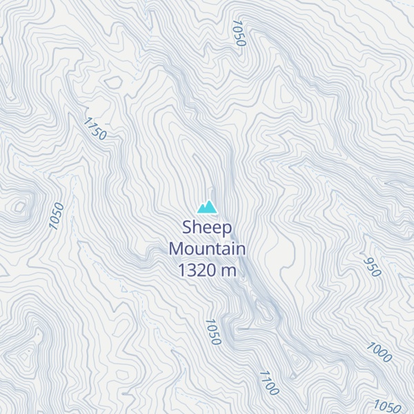 Map of Sheep Mountain