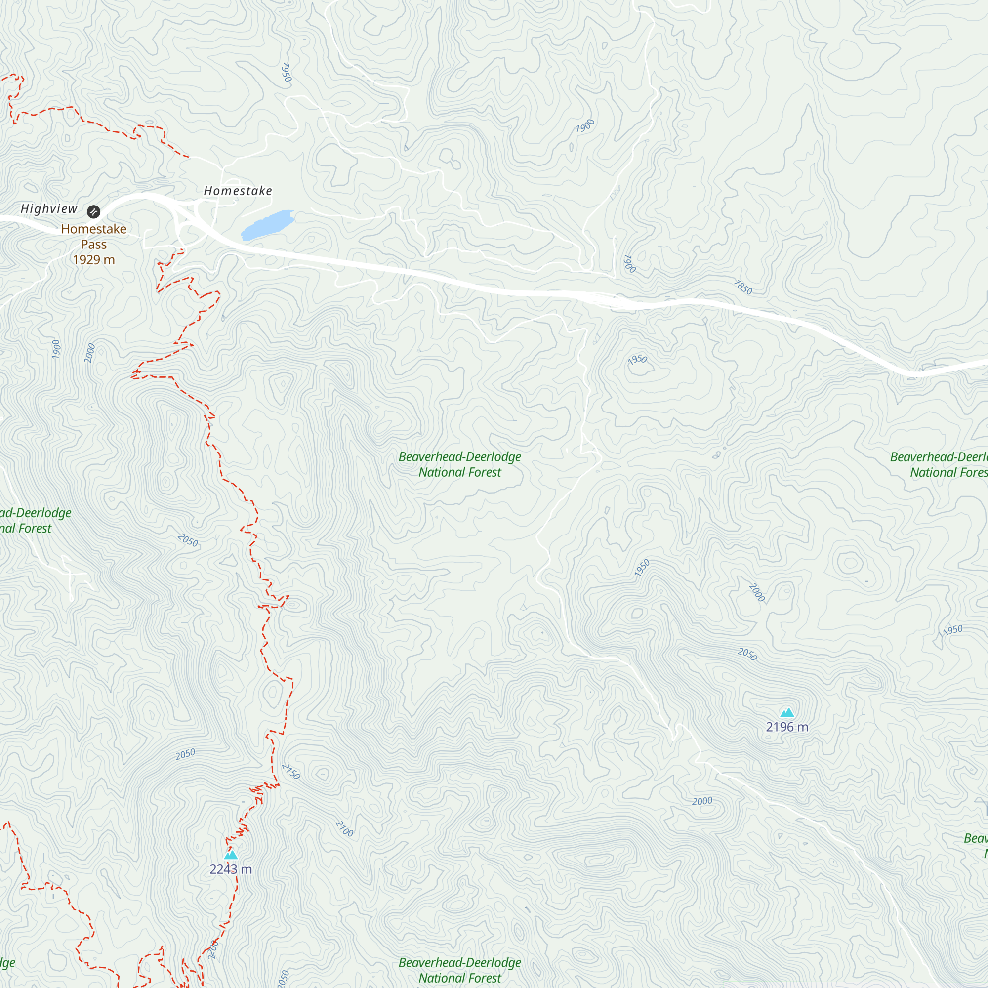 Homestake Yurt map