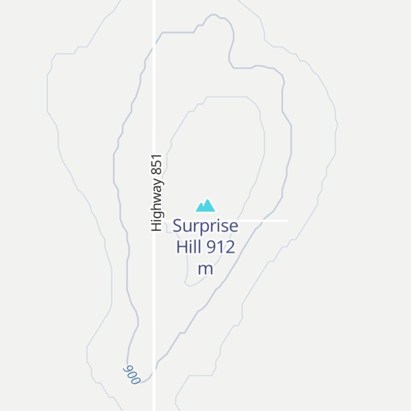 Map of Surprise Hill